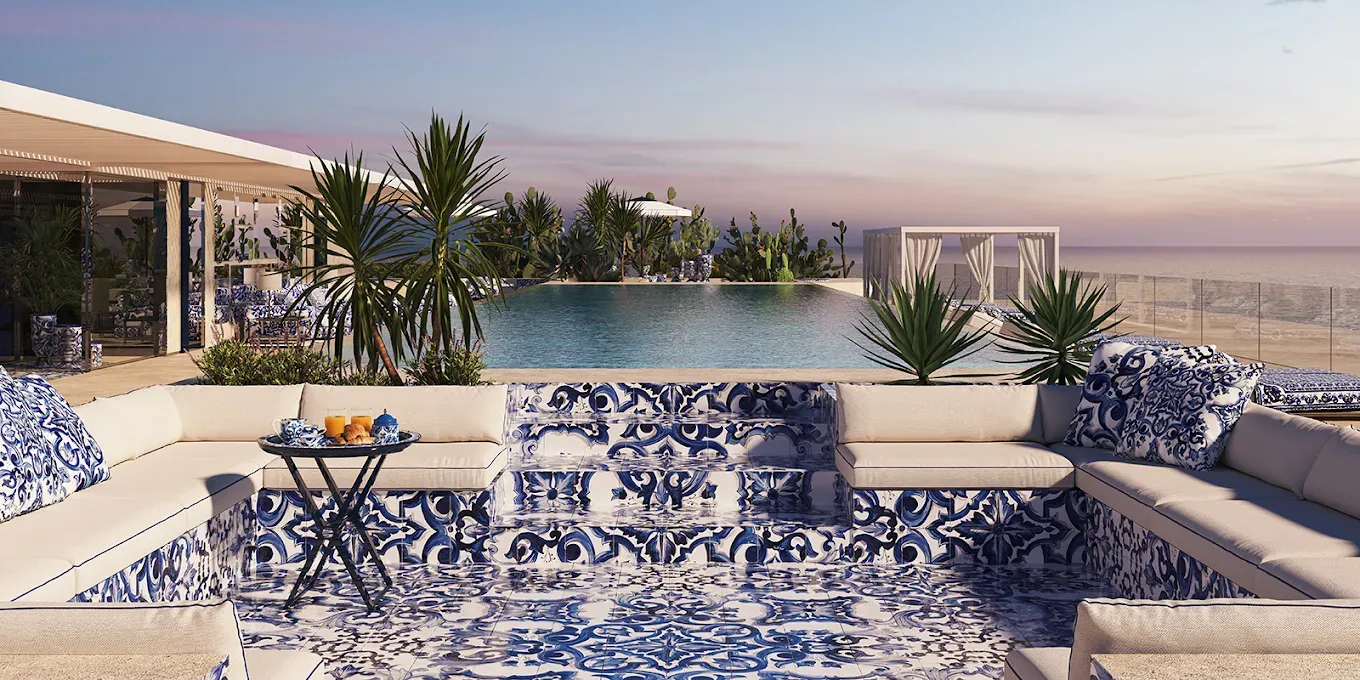 Dolce & Gabbana Design Hills residences in Marbella with Mediterranean views